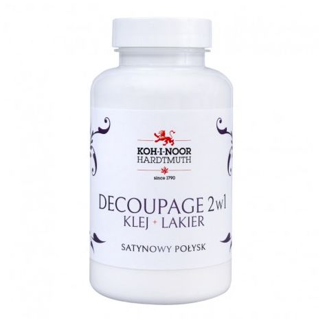 Klej i lakier do decoupage Koh-i-Noor 2w1 Satynowy, 200ml